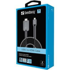 Sandberg USB-C na HDMI Cable 2m vmesni kabel