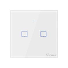 Sonoff Pametno stensko stikalo Wi-Fi dvojno T0EU2C-TX