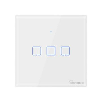 Sonoff Pametno stensko stikalo Wi-Fi + RF433 trojno T1EU3C-TX