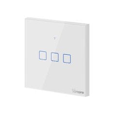 Sonoff Pametno stensko stikalo Wi-Fi trojno T0EU3C-TX