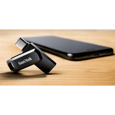 SanDisk 256GB Ultra Dual Drive Go USB-C/A 3.2 USB ključ (črn)