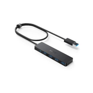 Anker Ultra Slim 4-port USB 3.0 hub črn