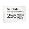 SanDisk High Endurance video microSDHC 256GB + SD Adapter Full HD / 4K video, do 100/40 MB/s C10, U3