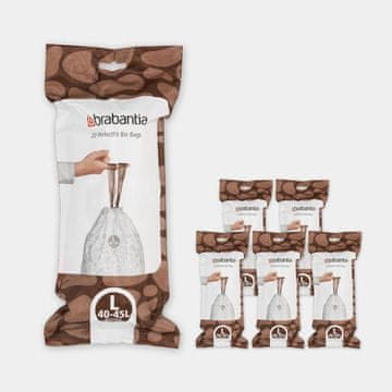 Brabantia Vrečke Perfect Fit 45L X 20 kos x 6