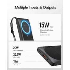 VEGER Prenosna baterija MagOn 10000 mAh, črna