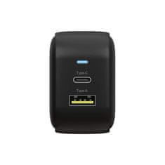 IcyBox IB-PS106-PD 38W dvojni QC 3.0 USB polnilnik s PowerDelivery