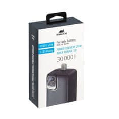 RivaCase VA2585 30000mAh 20W Quick Charge 3.0 prenosna baterija