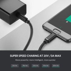 Ugreen USB 2.0 USB-C na USB-C 0,5m (črn) - polybag