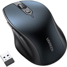 Ugreen Brezžična miška Bluetooth 5.0 in 2,4 Ghz z USB sprejemnikom s 5 gumbi za MacBook, PC, namizni