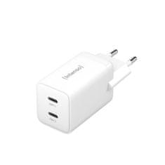 Intenso 40W GaN napajalnik s priključkom 2xUSB-C W40CC