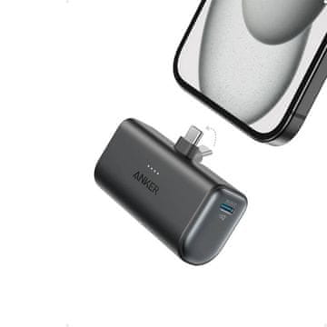 Anker Nano 5K powerbank, črn