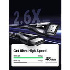 Ugreen 8K HDMI kabel 2.1 8K@60Hz 4K@120Hz, 3M - polybag