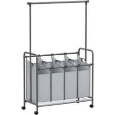 Songmics Košara za perilo s 4 predelki RLS44GS