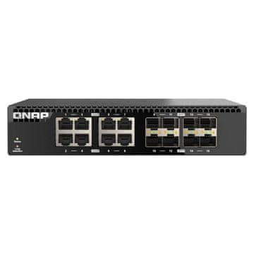 Qnap Stikalo 8 port 10Gb SFP + RJ45, half rack 1U