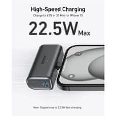 Anker Nano 5K powerbank, črn