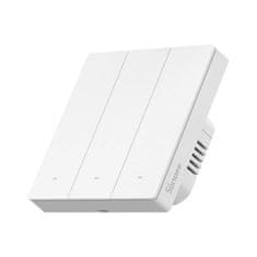 Sonoff Pametno stensko stikalo Wi-Fi M5-3C-86, trojno, bel