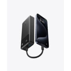 Anker Powerbank 20000 mAh, 30W s priloženim USB-C kablom, črn
