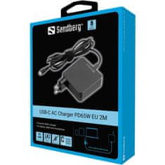Sandberg USB-C AC Charger PD65W EU 2M polnilnik