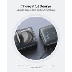 Anker MagOn Powerbank 10000 mAh, 35W z vgrajenim kablom in brezžičnim polnjenjem Apple Watch