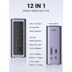 Ugreen Revodok Pro 312 USB-C Priklopna postaja 12v1 90325