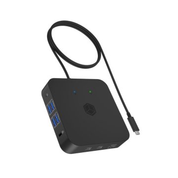 IcyBox IB-DK4090-C USB Type-C 12v1 priklopna postaja za prenosnike z 85W PD