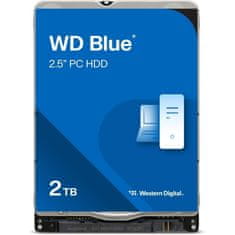 WD 2TB Blue 2,5" SATA 6Gb/s 5400rpm 128MB HDD disk
