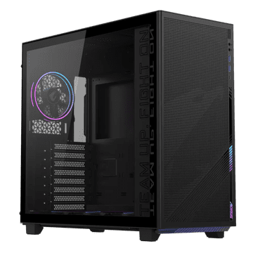 Gigabyte AORUS C400 GLASS USB-C USB 3.2 Gen2 ATX AORUS RGB osvetljeno ohišje, črno