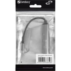 Sandberg USB-C to 3xUSB-A + 2xUSB-C Hub SAVER