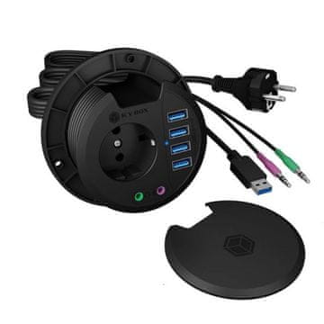 IcyBox IB-HUB1430 4-portni namizni hub