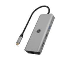 IcyBox IB-DK4012-CPD 9-v-1 Mobilna priklopna postaja s PD 100 W