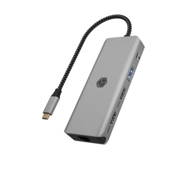 IcyBox IB-DK4012-CPD 9-v-1 Mobilna priklopna postaja s PD 100 W