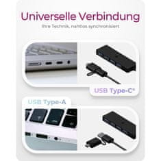 IcyBox IB-HUB1424-C3 4-Port Hub z priključkom USB 3.2 Gen 1 Type-C in Type-A