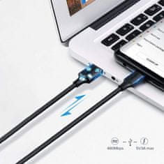 Ugreen USB-A 2.0 na USB-C kabel 1.5m (črn) - polybag