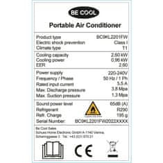 Be Cool Klimatska naprava 9.000 BTU z WiFi