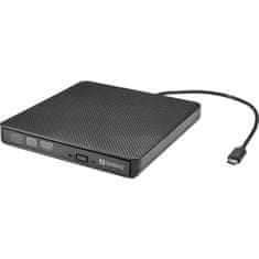 Sandberg USB-C/A DVD Drive zunanji DVD-pogon