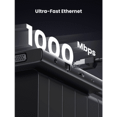 Ugreen 11v1 USB-C priklopna postaja s 100W PD vhodom