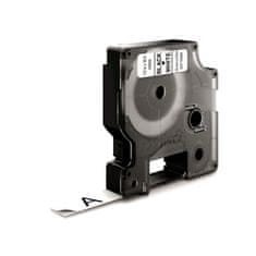 Dymo 16959 (S0718060) 5,5m x 12mm črno na belo D1, poseben - permanentni poliester pisalni trak