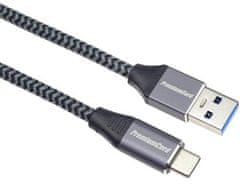USB-C z USB 3.0 A (USB 3.1 generacije 1, 3A, 5Gbit/s) 2m pletenica