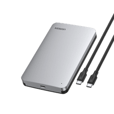 Ugreen 2.5 SATA ohišje za disk srebrn - box