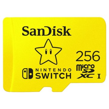 SanDisk MicroSDXC card for Nintendo Switch 256GB, up to 100MB/s Read, 60MB/s Write, U3, C10, A1, UHS