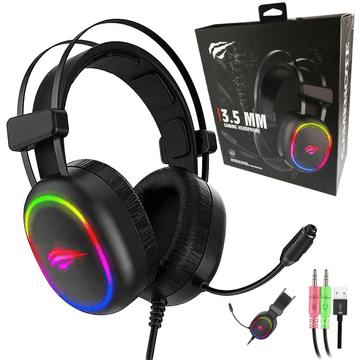 Havit Gamenote RGB LED slušalke z mikrofonom HV-H2016d