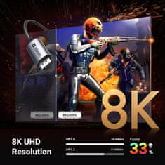 Ugreen Kabel USB C v DisplayPort 1.4 8K@60Hz 4K@240Hz, 3M