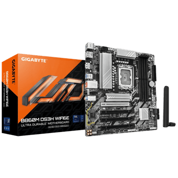 Gigabyte B860M DS3H WIFI6E, DDR5, SATA3, USB3.2Gen2, DP, WiFi 6E, LGA1851 mATX