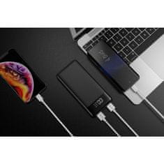 VEGER L11 PowerBank 10000 mAh LCD, črn