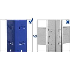 Songmics Regal 150 x 75 x 30 cm rjavo-moder,GLR30Q