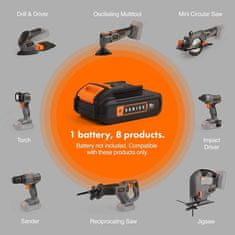VonHaus E-Series akumulatorska LED delovna svetilka