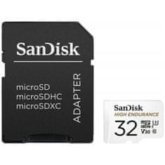 SanDisk 32GB High Endurance microSD Class 10 U3 V30 spominska kartica z adapterjem