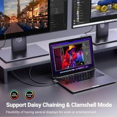 Ugreen Kabel USB C v DisplayPort 1.4 8K@60Hz 4K@240Hz, 3M