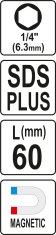 Eprim SDS PLUS ADAPTER ZA BITE 1/4