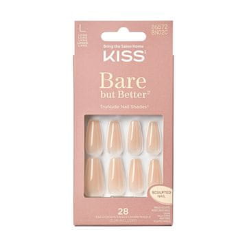 KISS Prilepljeni nohti Bare but Better Nails - Nude Drama 28 kosov
